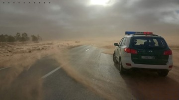 رياح قوية على 4 ولايات جنوب غرب البلاد