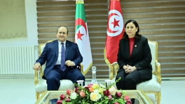 الوزير الأول يعقد جلسة عمل مع نظيرته التونسية