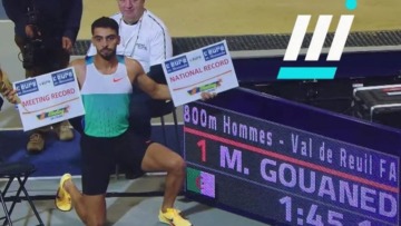 محمد علي قواند يحطم الرقمين الوطني والعربي في 800م