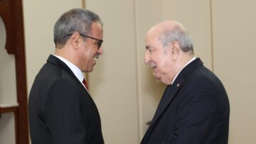رئيس الجمهورية يستقبل رئيس المجلس الوطني للجهات والأقاليم بالجمهورية التونسية