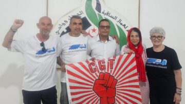 اتحاد العمال الصحراوي يستقبل نقابيين فرنسيين ويلتقي ممثلي جمعية صهريج شاحنة التضامنية