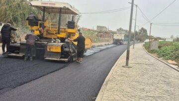 الانتهاء من أشغال تقوية الطريق الرابط بين حي ديار الغرب وحي سونلغاز بعين طاية 