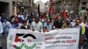 مظاهرة حاشدة ببرشلونة مطالبة باحترام القانون الدولي في الصحراء الغربية