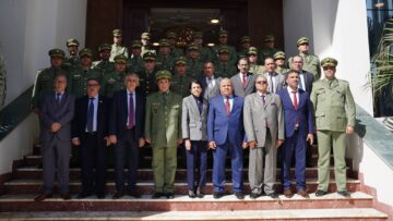رئيسة المحكمة الدستورية تستقبل وفدا من الضباط المتربصين بالمدارس العليا لوزارة الدفاع الوطني