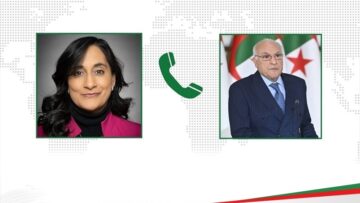 عطاف يتلقى مكالمة هاتفية من نظيرته الكندية