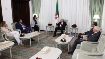 الرئيس تبون يستقبل الأمين التنفيذي لمنظمة أمريكا اللاتينية ومنطقة الكاريبي للطاقة