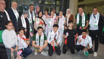 استقبال رسمي لنخبتي الجمباز والملاكمة