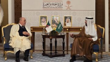بلمهدي يُستقبل من قبل وزير الحج والعمرة بالمملكة العربية السعودية