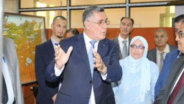 لوناس بوزقزة في زيارة عمل إلى مقر الديوان الوطني للسقي وصرف المياه