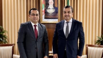 رضا بن قدور قي ضيافة الوزير عرقاب