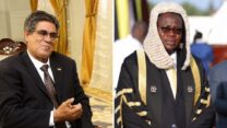 صورة معبرة عن رئيس المجلس الوطني الصحراوي يهنئ نظيره الاوغندي بعد انتخابه رئيسا جديدا للبرلمان الاوغندي