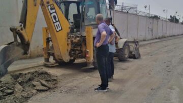 إنطلاق أشغال الطريق والتهيئة بحي 108 مسكن بالكاليتوس