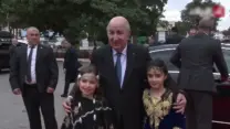صورة معبرة عن رئيـس الجـمهـورية يصل إلى قصر المعارض للإشراف على مراسم افتتاح معرض الجزائر الدولي 2026