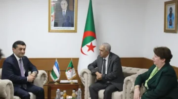 الجزائر وأوزباكستان تبحثان آفاق التعاون الثنائي في القطاع المنجمي