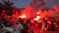 صورة معبرة عن الجزائر تعيش فرحة استمرار مغامرة كأس العالم