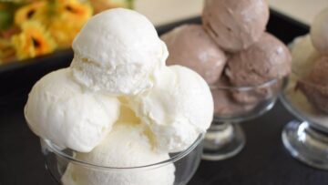 ايس كريم سهل بالفانيلا