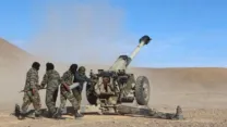 صورة معبرة عن وحدات جيش التحرير الصحراوي تستهدف مواقع رصد وإنذار لجيش الاحتلال بقطاع أم ادريكة