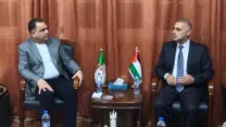 سفير فلسطين بالجزائر يستقبل قائد جهاز الاستخبارات العسكرية لبلاده