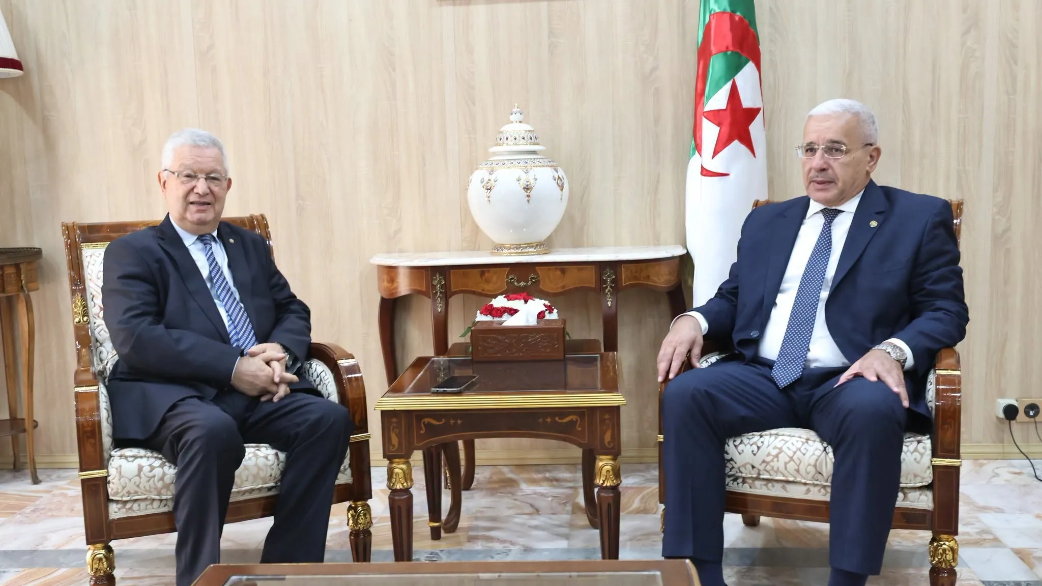 صورة معبرة عن ناصري يثني على الجهود المعتبرة التي بذلها بوغالي في رئاسة المجلس الشعبي الوطني